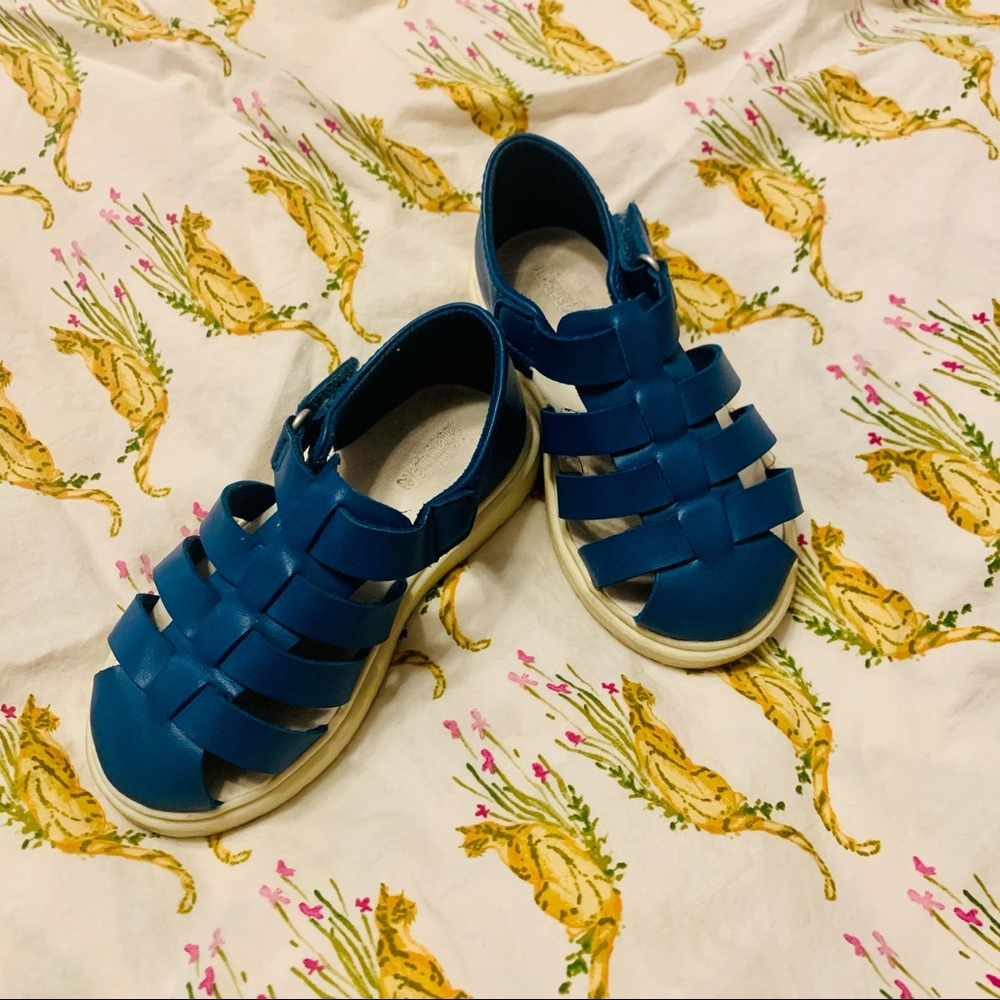 Zara Toddler staple teal moccasins